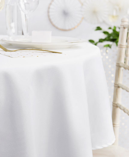 Nappe satin blanche