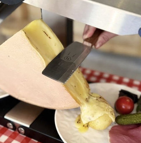 Couteau à Raclette inox et bois