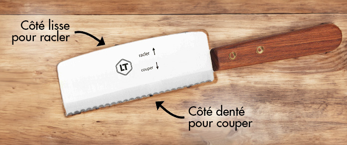 Couteau à Raclette inox et bois